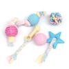 Colored Pet  Molar  Teeth  Cleaning  Toy Bite-resistant Sounding Luminous Washable Fun Interactive Game Stress Relief Props For Dogs Cats