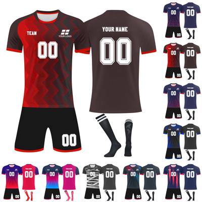 Personalised Shirts Kit Mens Girls With Name Number Custom Football Jerseys For Boys Training Suit