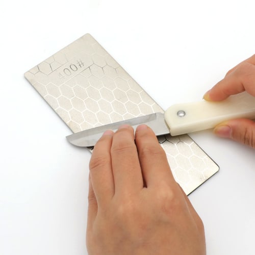 5 Diamond Sharpening Stones, Knife Sharpening Stones with Extra Fine/Coarse Plates and Non-Slip Base, 400/600/800/1000/1200 Grit