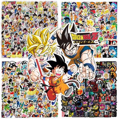 50/100pcs Japanese Anime Dragon Ball Stickers Cool Cartoon Son Goku Decals Laptop Phone Luggage Classic Manga Sticker Decoration