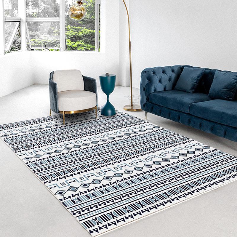 

Moroccan Style Living Room Decoration Carpet Thickened Washable Rugs for Bedroom Home Large Area Non-slip Floor Mat Lounge Rug 80*120cm