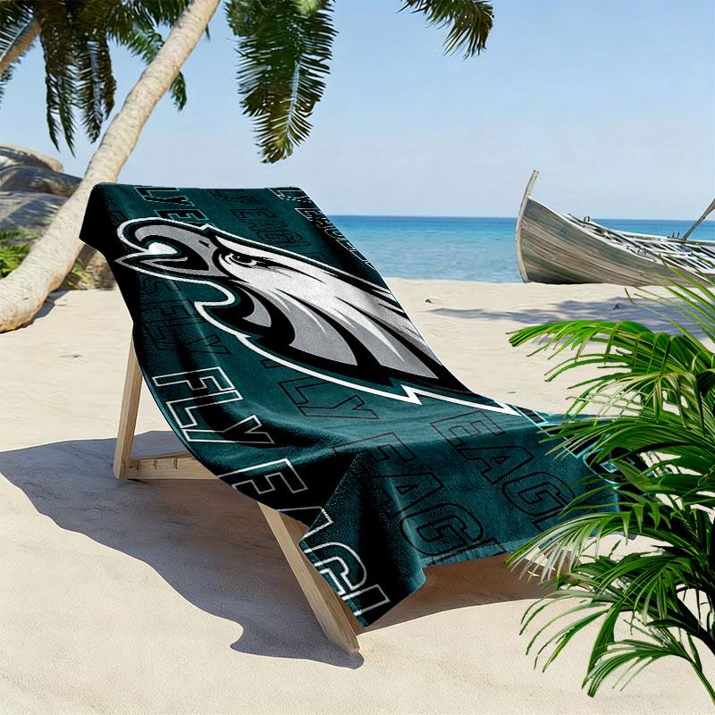 Eagles Print Beach Towel, Large Soft Quick Dry Towel for Beach Camping Swimming
