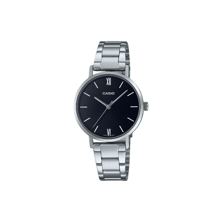 

Casio Standard Series Minimalist Fashion Quartz Movement Stainless Steel Strap Watch Women watches Black LTP-VT02D-1A Black Dial