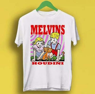 T-shirt Rock Melvins Houdini Grunge Metal Band Tee Réimpression T-shirt Unisexe