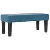 Box Spring Bed with Headboard Dark Blue 190 x 90 cm Velvet