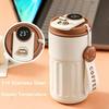 Smart Temperature Display Thermos Bottle 450ml 316 Stainless Steel Portable Office Thermal Coffee Mug