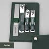 4pcs Manicure & Pedicure Set Durable Carbon Steel Nail Clipper & Nano Nail File Sharp & Stylish