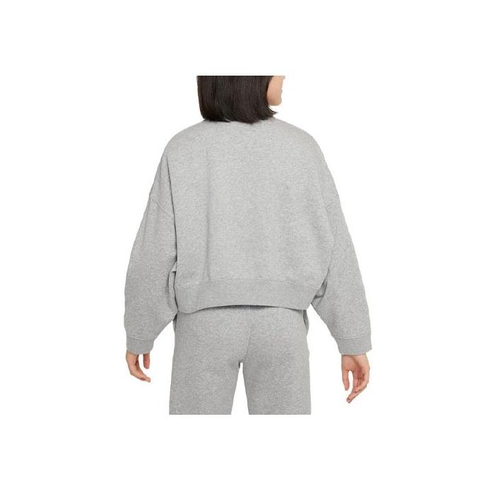 Nike Sportswear Trend Logo Print Crewneck Loose Sweatshirt Kids Sweatshirt Dark-Gray FD0885-063