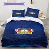 Leverkusen Logo Muster Bettwäsche Steppbett Set Bettbezug Kissenbezug Heimdekoration Geburtstagsgeschenk (1 Bettbezug + 2 Kissenbezüge, ohne Füllung)