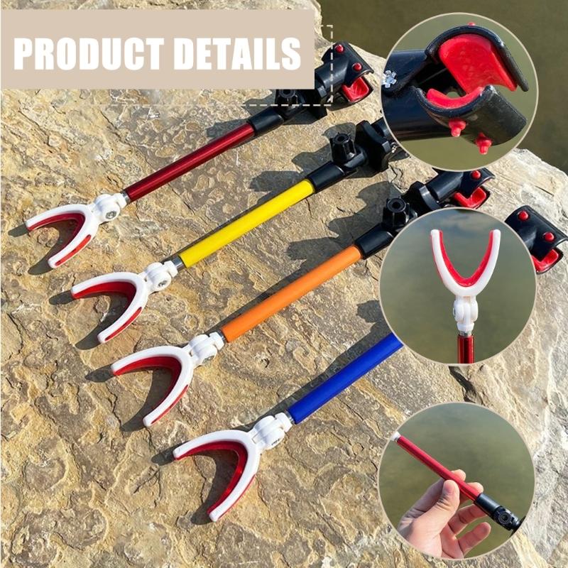 Fishing Rod Holder Stand Adjustable Telescopic Design Quick Setups for Freshwater Saltwater Angling