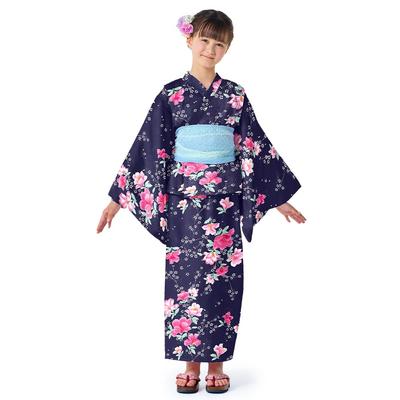 COLORFUL CANDY STYLE Yukata Sweet Pea Navy for Perfect for Fireworks Festivals and Summer NB700110 Set, 110cm, Blue, Girls, Festivals,