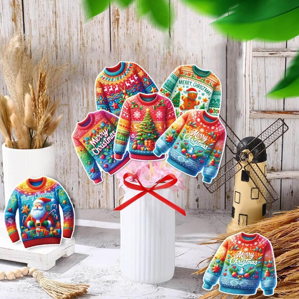 Christmas New Year Ugly Sweater Vase Plugin Art Party Decoration Atmosphere