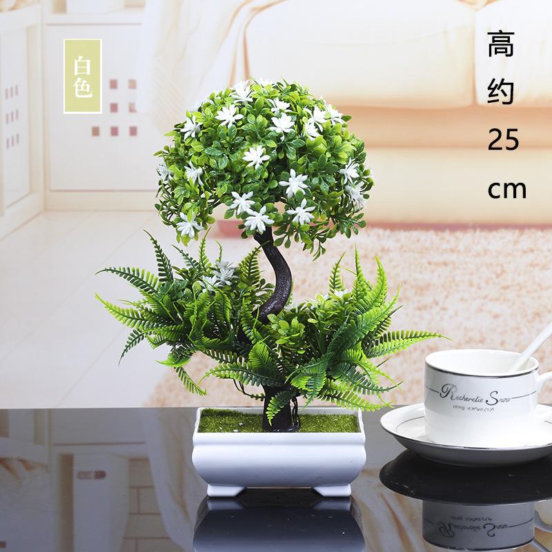 NEW Artificial Plants Bonsai Small Tree Pot Plants Fake Flowers Potted Ornaments for Home Decoration Hotel Garden Decor Colorful