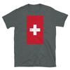 Switzerland Europe Swiss Alps Distressed Flag Short-Sleeve Unisex T-Shirt