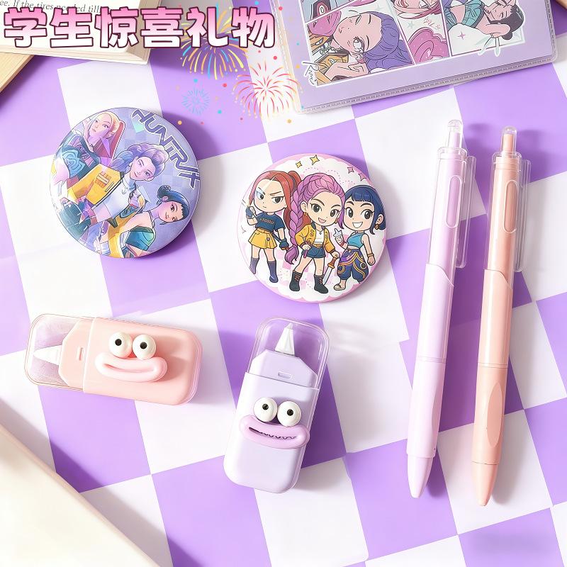 K-pop demon hunters Stationery Set for Elementary Students – Practical Learning Supplies Educational Rewards Gift Accessories