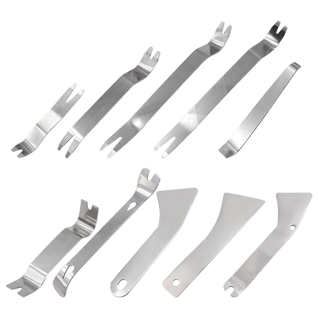 Stainless Steel Car Disassembly Removal Tool Repairing Pry Bar Panel Hand Clip Removal Installer Pry Tool Accessories
