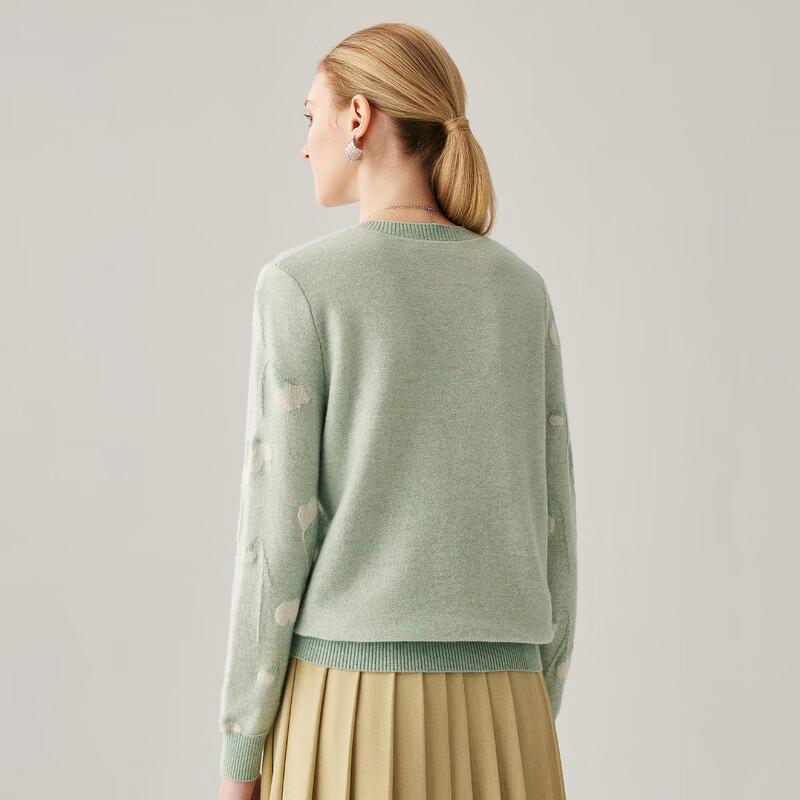 Zhaojun Women's 100% Cashmere Round Neck Sweater