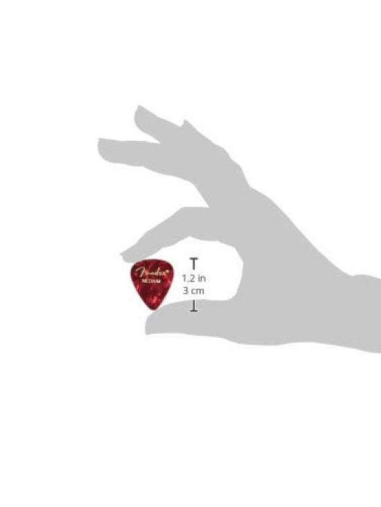 Fender Pick 351 SHAPE PREMIUM PICKS RED MEDIUM, MOTO(12PACK)