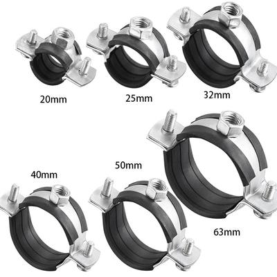 2pcs Galvanized Iron Adjustable Pipe Support Clamp PPR Iron Pipe Clamp  Fixed Pipe
