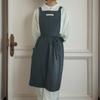1 PC Long Pleated Apron, Multiple Colors, Adjustable Waist Belt, Suitable for Flower Shops, Coffee Shops, Home Cleaning,Bar