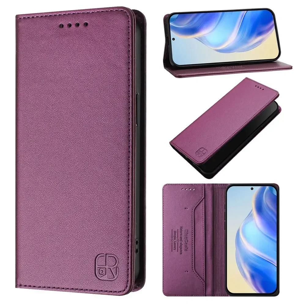 Wallet With Card Slot Kickstand Magnetic Flip Leather Case For Motorola Moto G15 Power G05 G75 G55 G35 G85 G45 G34 G04 G04S 5G