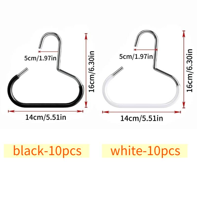 1-20Pcs Circle Ring Hat Hanger Versatile Manganese Steel Round Hook - Perfect for Hats,Ties,Scarves & Bags,Strong Load-Bearing