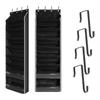 Versatile 8 Level Over Door Shoe Holder Footwear Hanger with Large Pocket Space Saving Shoe Organizer for Closet