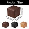 PU Leather Ottoman Cover for Foot Rest 45x45x40cm Storage Solution Bedroom