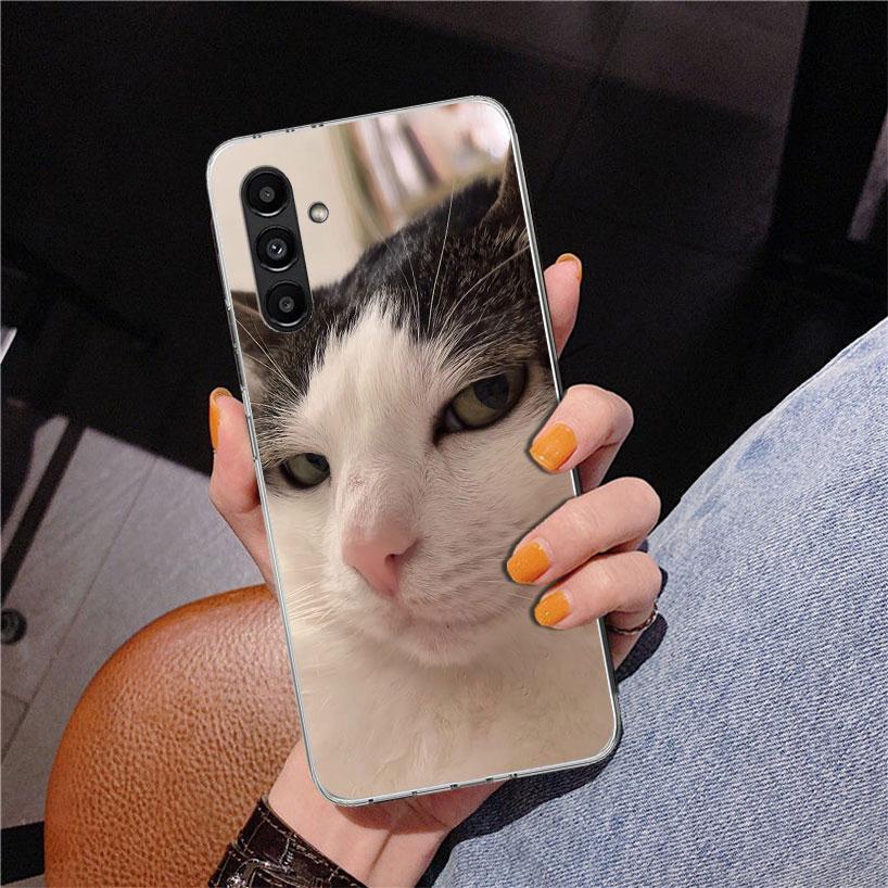 Pet Cat Funny Memes Phone Case For Samsung Galaxy A17 A16 A15 A14 A13 A57 A56 A55 A54 A53 A37 A36 A35 A34 A33 A26 A25 A24 A23 Ga