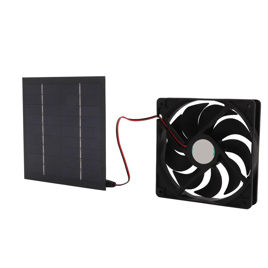 10W Solarbetriebenes Paneel Abluftventilator Mini Ventilator Wasserdicht für Wohnmobil Yacht Gewächshäuser Tierhäuser Hühnerställe