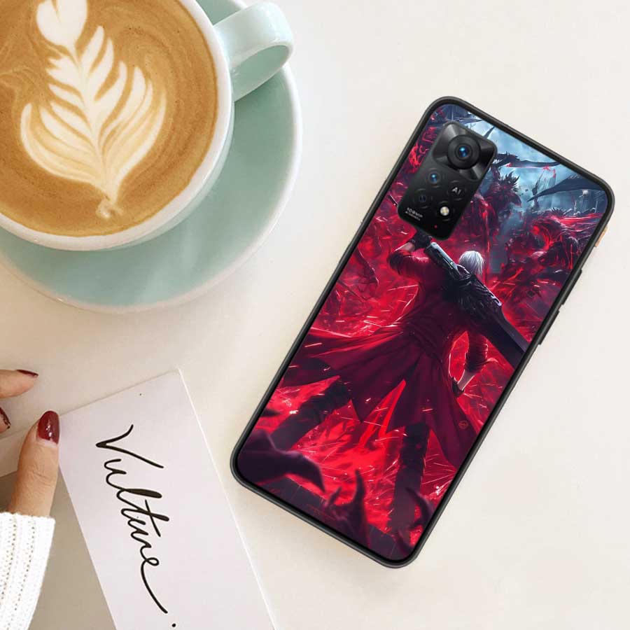 D-Devil May Cry DMC Phone Case For Redmi 13C 14C Note 13 14 Pro 5G Plus 12 12C 10 10A 10C 9 9A 9C 9T 8 8A K70 Pro Xiaomi Cover S