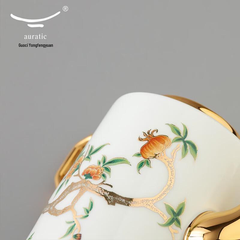 Yong Feng Yuan Lady Porcelain Pomegranate Tea Set