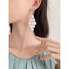 1 Pair Of Niche Design Shell Tassel Earrings, Retro High-End Temperament Earrings For Women