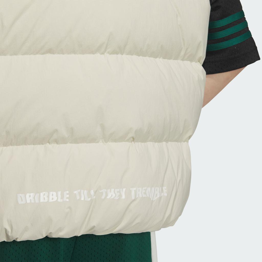 Adidas Basketball Activation Verbiage Casual Loose Stand Collar Vest Men Vests Light-Sesame Earth-Gray JJ4963