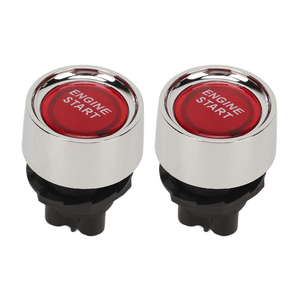 Interruttore di accensione avviamento motore CC 12V 50A Interruttore di avviamento a pulsante per camper yacht barche auto da corsa camion rosso