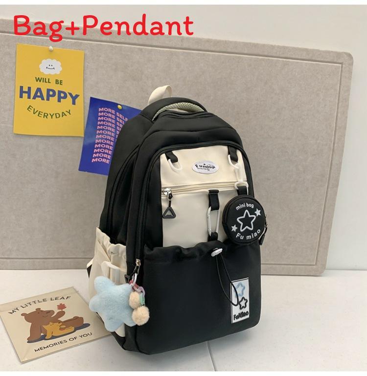 Girl Backpack With Nylon Material And Laptop Storage For School Education