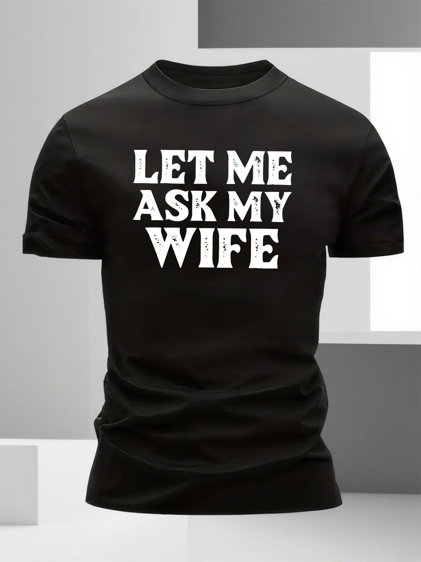

Men S Round Neck Short Sleeve T-Shirt with a Humorous Touch for Couples XXXL