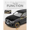 1/24 BMW XM Legierung Metall Druckguss Modellauto Druckguss Sound & Licht Kinderspielzeug Geschenke mit Sammlerstücken für Kinder Hobbys Geschenk Jungen