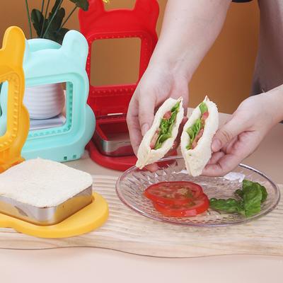 Sandwich Cutter And Sealer Bread Mold for Kids Lunch Square Sandwich Maker Cartoon Easy To Use Bento Box Accessories