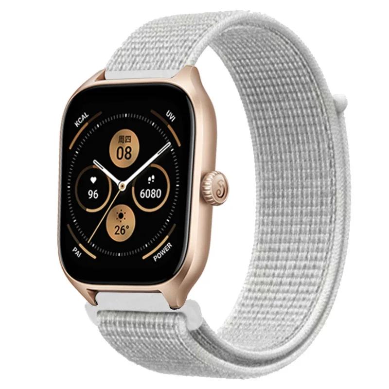 

Нейлоновий ремінець для годинника для Amazfit GTS 4/3/2e Mini/GTR 4/3/Pro/GTR/47mm/stratos 20mm/22mm Браслет Amazfit bip-U-S-lite correa ремінці 22mm watchband
