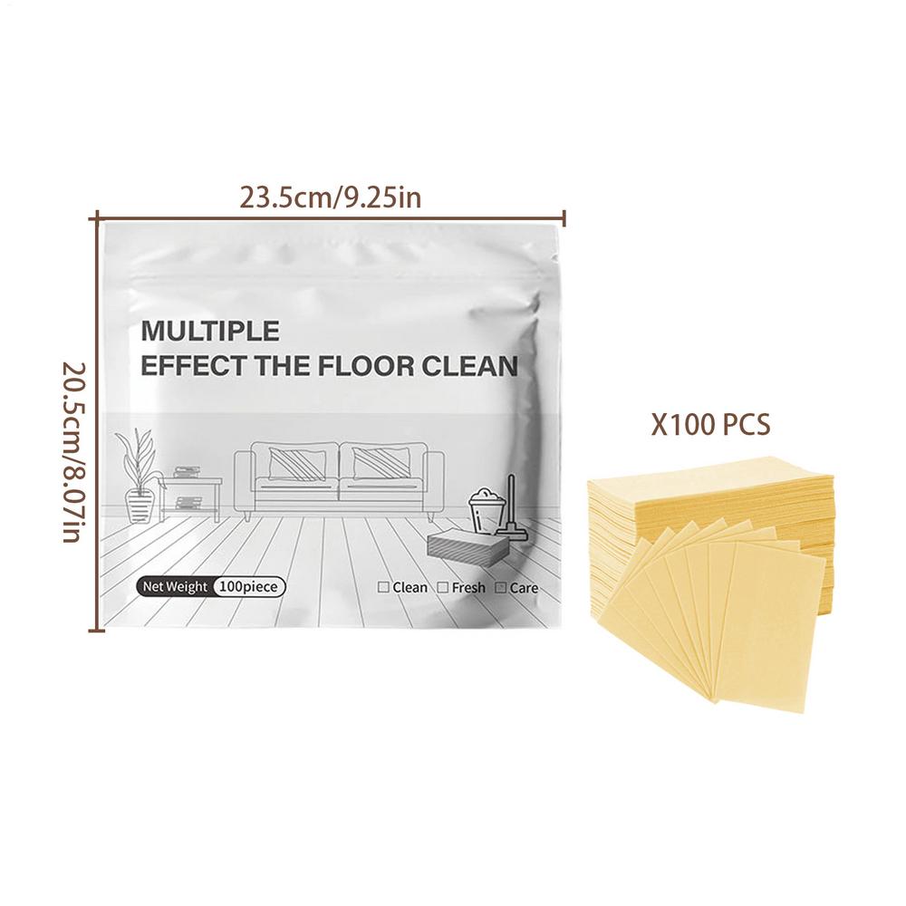 100PCS Floor Cleaner Tablets, Multi-Purpose Scented Shine Cleaner for Laminate Wood Tile Marble, Indoor Outdoor Hard Surface Use