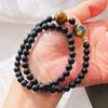 Retro Natural Black Agate Tiger'S Eye Stone Design Bracelet Bracelet