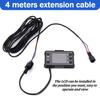 2/3/4M Wiring Harness Kit Black Plug Dual Head Parking Heater Universal LCD Switch Parking Heater Extension Cable for Truck Van
