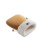 Enclosed Cat Bed with Tunnel Entrance - Self Warming Plush Rabbit Fur Sleeping Bag for Winter, Secure Hideout for Pets