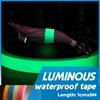 Self Adhesive Fishing Rod Luminous Tape Waterproof Fluorescent Tape Safety Warning Stickers Night Fishing Tool Cuttable