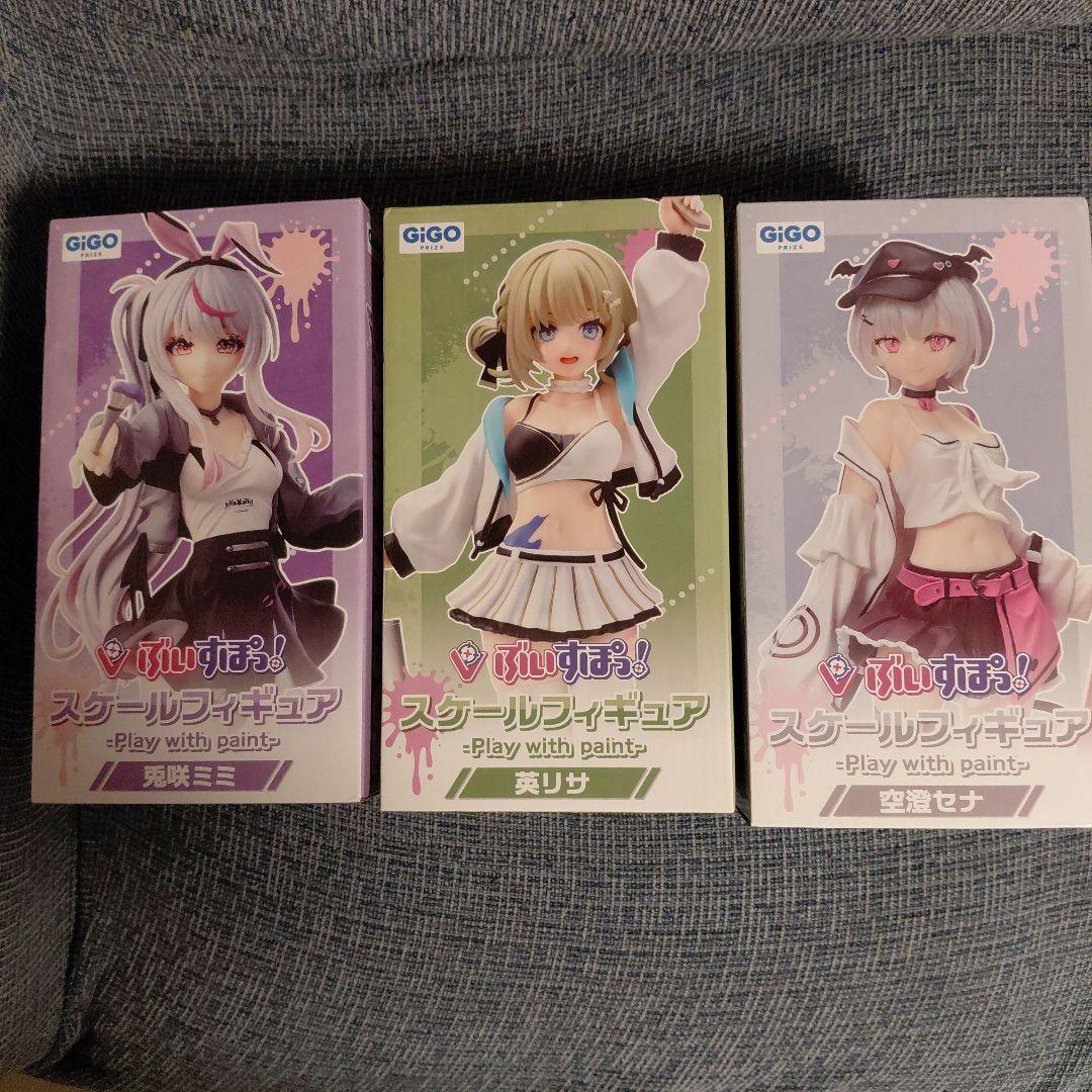 

[USED] GiGO Exclusive VSPO! Scale Figures: Sena Sorazumi, Mimi Usagi, and Lisa Hanabusa