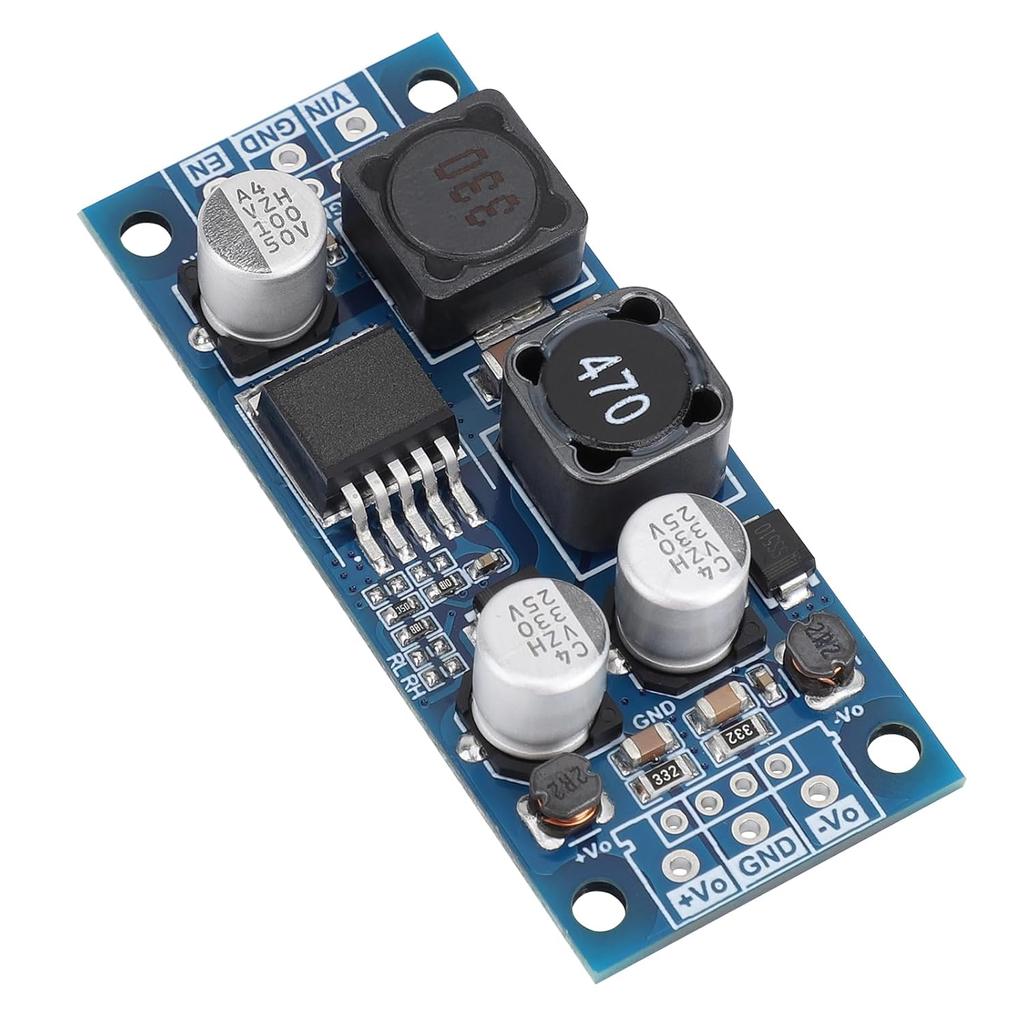 DROK Micro Boost Voltage Converter DC 4.8-35V to DC ±15V Positive Negative Dual Output Module 660mA Power Regulator Step Up Volts Transformer Board