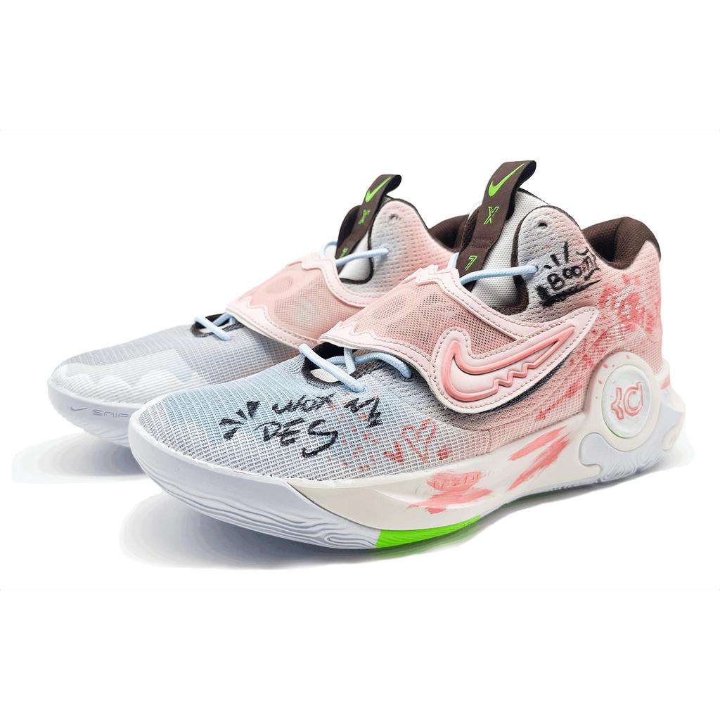 Nike KD Trey 5 X Abrasion Resistant Low top Basketball Shoes Men's Blue Pink DJ7554-014(Team1108-)