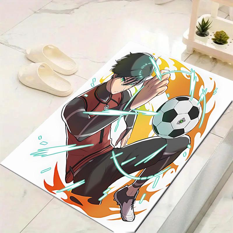1pc Soccer Ball Breaks Glass Carpet Rug for Bedroom Living Room Decor Sofa Home Game Area Rug Non-slip Floor Mat. DT71601116