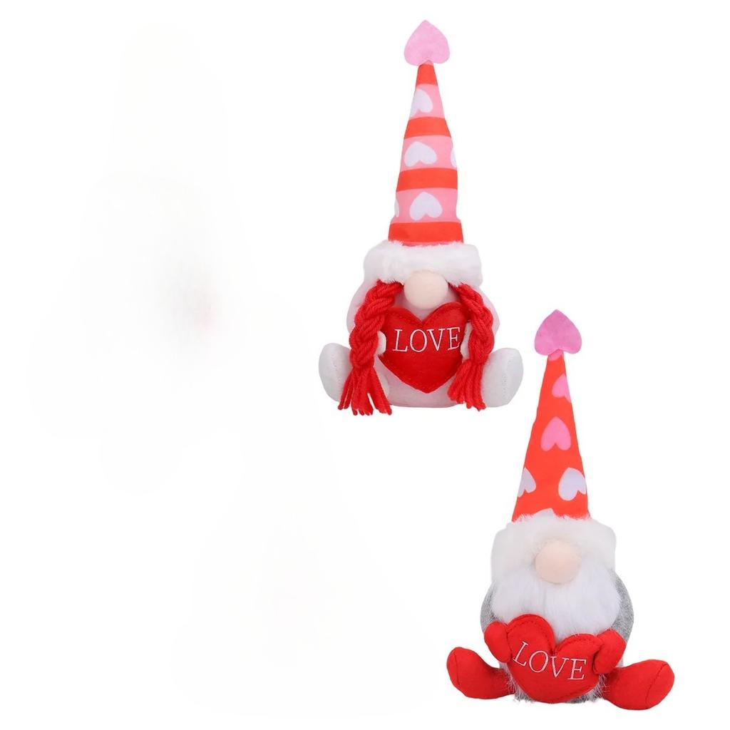 1/2pcs Valentine's Day Faceless Doll Embrace Envelope Hug Love Rudolph Doll Peach Heart Rudolph Wedding Birthday Gift Ornaments